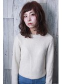 【morio池袋】ショートバングウェーブミディ