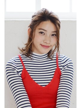 アース 大分セントポルタ店(HAIR&MAKE EARTH) 〈3分アレンジ〉大人可愛いハーフアップスタイル【EARTH大分店】