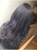 エクステつけたままブルージュカラー