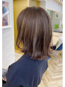 ロンドプランタン 恵比寿(Lond Printemps) 【Lond佐野】小顔外ハネボブアッシュブラウンネオウルフセミディ