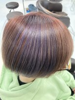 ヘアバイプルーヴ(Hair by PROVE)&nbsp;レッド×パープル　カスケーディングカラー