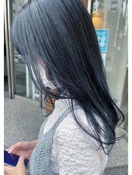 ヘアーデザイン アトリコ(Hair design attrico) 透明感カラー/くすみブルー/ブルーグリーン