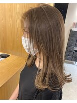 トリート 西船橋店(TREAT)&nbsp;イヤリングカラー×ハニーベージュ