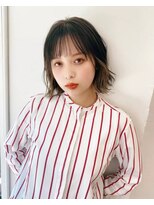 ベイルーム(BAYROOM by HONEY omotesando)&nbsp;【BAYROOM】インナーハイライトボブ×クレイベージュ