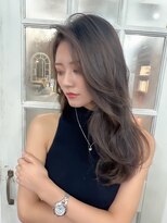 アリュウル 表参道 青山(Allure)&nbsp;くびれ韓国ロングデジタルパーマくすみブルーテラコッタ/千葉