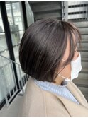 艶髪ショートボブ【白髪ぼかしハイライト】