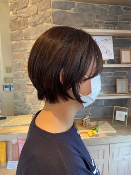 Yoshiつね さくら店 大人ショートボブ/ショコラブラウン