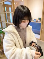 スムーク(smuk)&nbsp;【smuk/スムーク】ミニボブ/透明感カラー/アッシュグレージュ