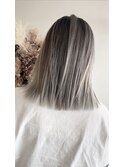 バレイヤージュ/インナー/フェイスフレーミング/ミルクティー/