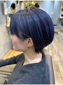 ショートボブ×ブルーグレージュ【LODAT横浜】