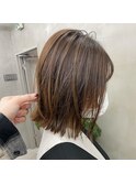パツっと感が可愛い外ハネ切りっぱなしボブ◎蔵前