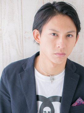 モッズヘアメン 名護大東店(mod's hair men) アップバングで旬の七三分けマッシュウェットスタイルj名護大東