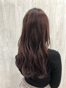 テーラヘアー 岩槻店(TELA HAIR) ピンクバイオレット×ゆる巻きロング【TELA HAIR】