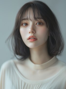 アルトリスト(Altruist Aging×HAIR&SPA) ★ダークアッシュ大人ガーリーボブ着物ミディアムレイヤーカット