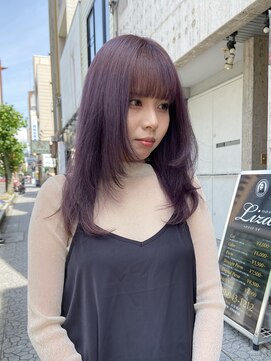 ボアップ 松山店(boappu) #ラベンダーカラー#韓国ヘア#パープルカラー#レイヤーカット