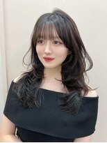 ジーナ 難波(Zina)&nbsp;髪質改善＊透明感グレージュウェーブミディアム＊【Zina難波】