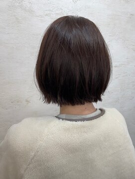 アンジェリカ(Angelica Total Beauty Lifestyle Design) エモージュカラーふんわりニュアンスボブ似合わせカット