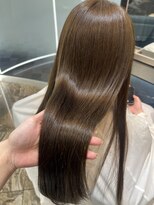 リフトバイマグ 松本駅前店(lift by mag)&nbsp;髪質改善カラーアッシュベージュロングヘア艶髪韓国風