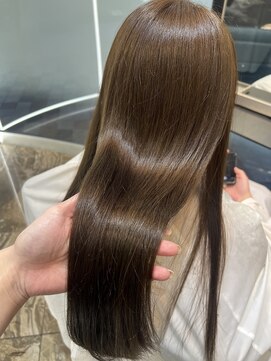 リフトバイマグ 松本駅前店(lift by mag) 髪質改善カラーアッシュベージュロングヘア艶髪韓国風