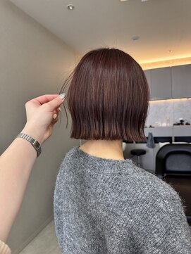 サンド 鹿児島中央(sand) @ayumi.sand ボブ ピンクブラウン