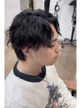 エン(EN) センターパーマ　波巻きスパイラル