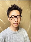 アップバングベリーショート/メンズ/ビジネスヘア/束感ヘア