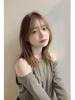 ラナ 新宿(lana)&nbsp;ミディアム/ブラウン/レイヤーカット/【lana hair新宿】