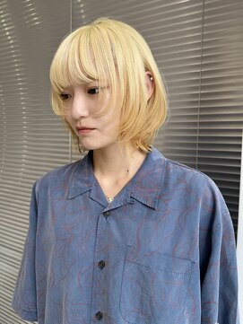 ノラ シンディ(NORA CYNDY) 上田/抜きっぱなしブロンドケアブリーチリタッチウルフカット