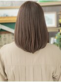 ■長めバングシルキーベージュエアストレート308-3戸頭30代40代