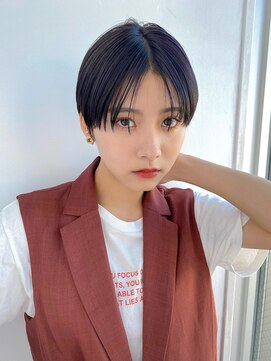 ガーデントウキョウ(GARDEN Tokyo) ショート/ハンサムショート/暗髪/ベリーショート/センターパート