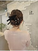 it. YUI ヘアアレンジ アップスタイル