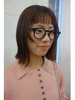 キー(kii)&nbsp;顔まわりレイヤー/レイヤーカット/オン眉/ワイドバング