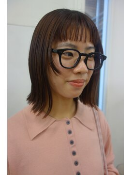 キー(kii) 顔まわりレイヤー/レイヤーカット/オン眉/ワイドバング