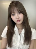 透明感カラー/レイヤーカット/小顔カット/ダブルカラー