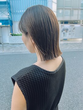 オーガニック アトリエ 大宮(organic+atelier) 30代40代◎冬の美人ヘア!透明感グレージュ肩ラインボブ