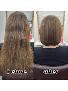 モンド ヘアクリエーション 下荒田店(monde hair creation) 【monde】before × after × 髪質改善
