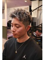 グラッドマンズカットクラブ 立川(GLADMAN'S CUT CLUB)&nbsp;メンズショートツイスパホワイトメッシュ立川men's
