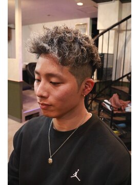 グラッドマンズカットクラブ 立川(GLADMAN'S CUT CLUB) メンズショートツイスパホワイトメッシュ立川men's