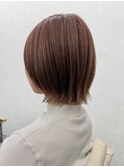 レイヤーボブ/ピンクベージュカラー☆
