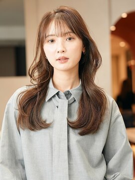 ReFa認定プレミアムサロン 全席個室美容室 Zina ガーデンズ千早【6/27OPEN(予定)】 髪質改善*シースルー韓国レイヤーミルクブラウン*【Zina千早】