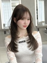 マウル ナゴヤ 名駅(MAEUL NAGOYA) 高めレイヤー ワンカール 流し前髪