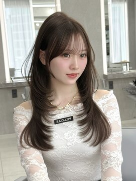 マウル ナゴヤ 名駅(MAEUL NAGOYA) 高めレイヤー ワンカール 流し前髪/名古屋駅