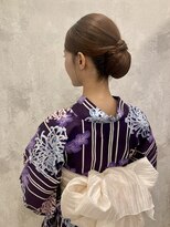 ヘアアレンジメント ボガスティーズ 溝の口店(Hair arrangement Vogusty's)&nbsp;タイトシニヨン/浴衣ヘア/着物ヘア／シニヨンヘア