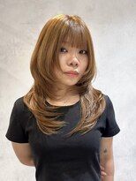 アース 高円寺店(HAIR & MAKE EARTH)&nbsp;ハニーブラウン×レイヤー〔@x__xrn03 〕