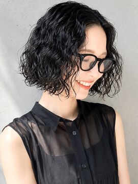 ラレイ ハラジュク(Lalei harajuku) 原宿切りっぱなしボブパーマ大人ボブスパイラルパーマ30代40代