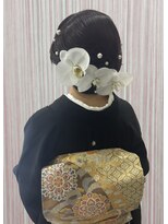 ベルグロー 北新地(BELLEGROW)&nbsp;胡蝶蘭タイト和装アップ｜梅田・北新地ヘアセット