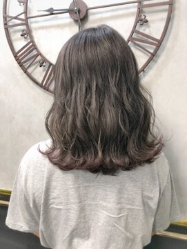 アンク クロス 吉祥寺店 【ANKH CROSS吉祥寺】グレージュ 裾パープル