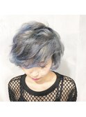 【奈良/inni hair】アイスブルーグラデーション