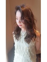 ヘアラウンジ ビジュー(hair Lounge Bijou) かきあげバングラベンダーグレージュ