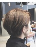30代40代☆大人かわいい無造作カール×マッシュショート◇中島